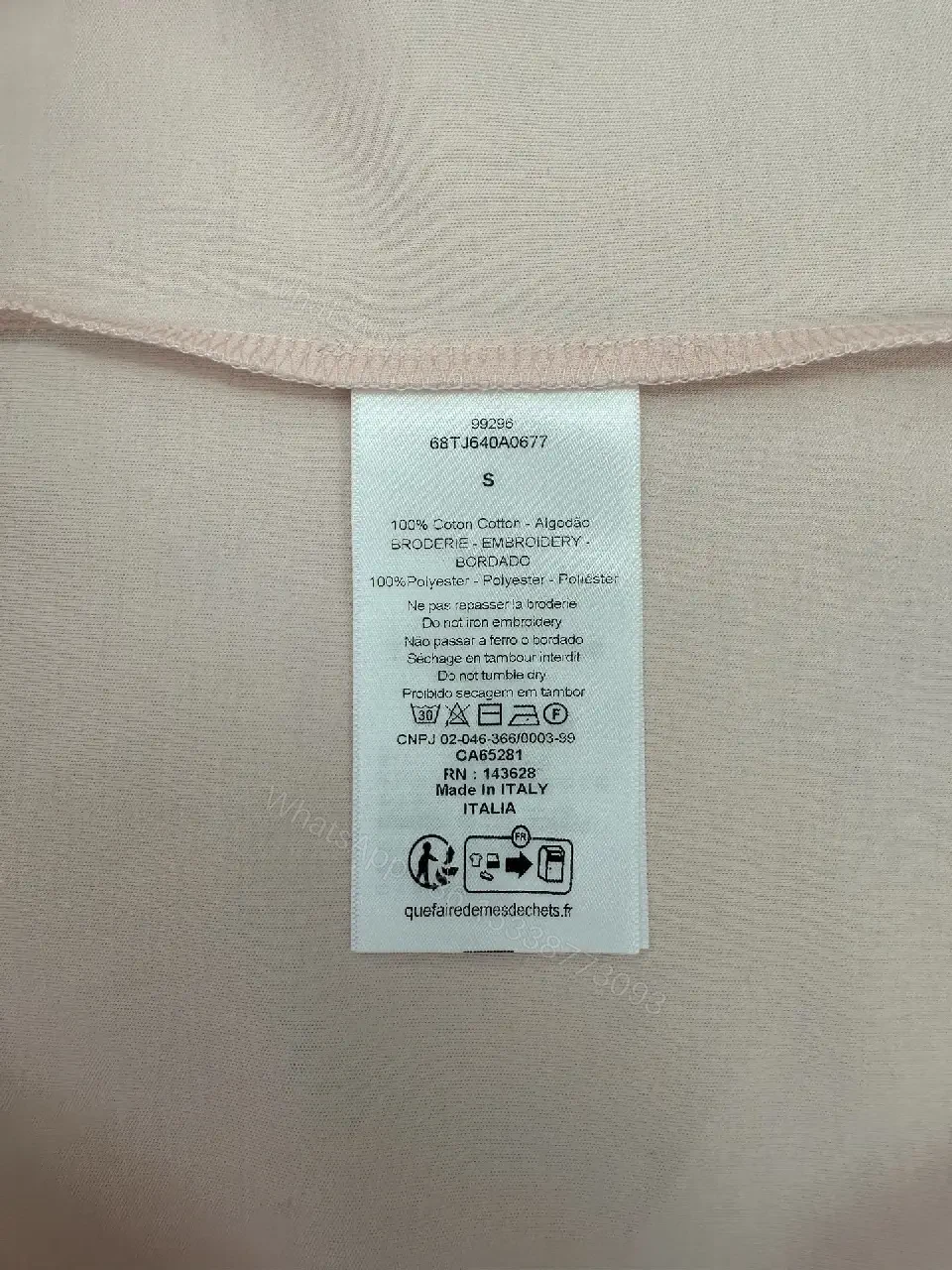 View 6 of Soft Cotton Tee: Minimal Couture Print Tee