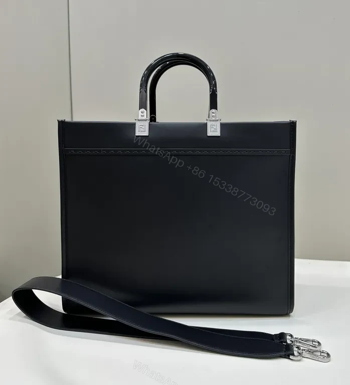 View 5 of Fendi-Style Structured Tote: Luxe Everyday Carryall