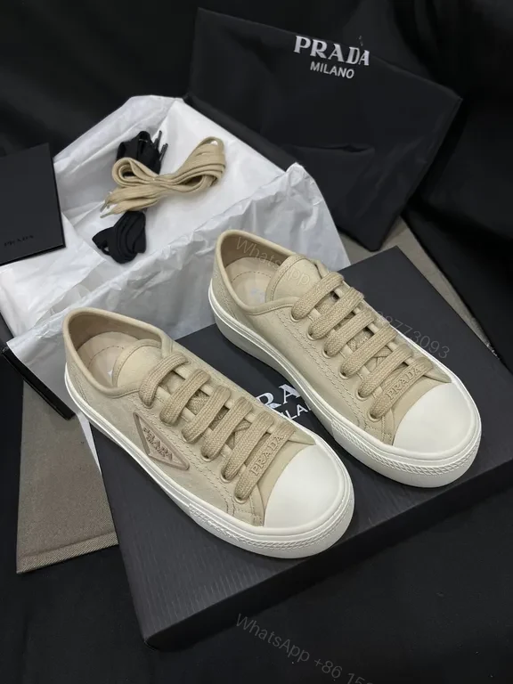 View 5 of Beige Leather Sneakers: Textured Minimalist Luxury Footwear