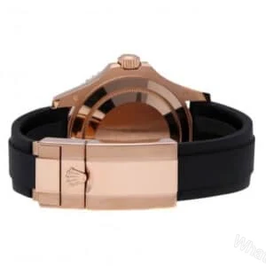 View 4 of Rolex Yacht-Master 40 116655 Super Clone : Everose Gold Black Dial Oysterflex 40mm