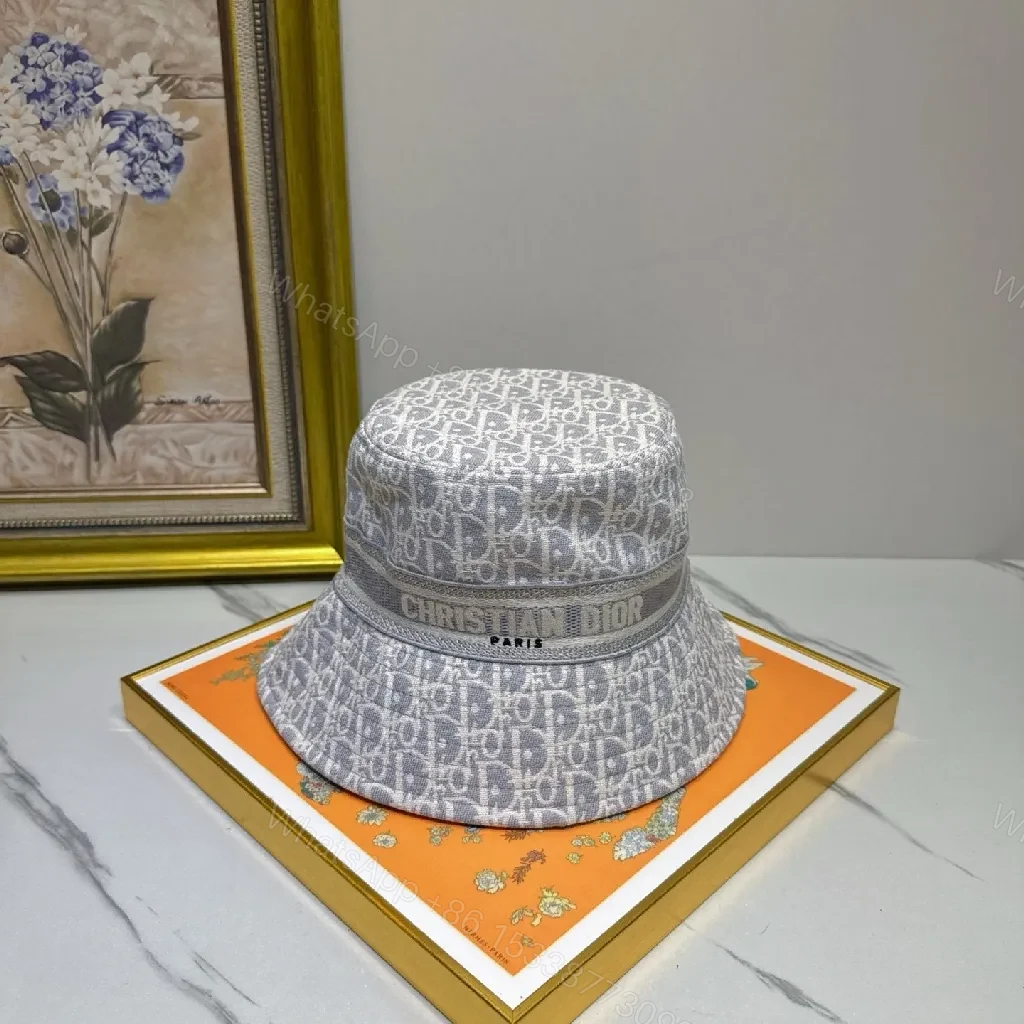 View 6 of Monochrome Luxe Monogram Bucket Hat with Signature Pattern