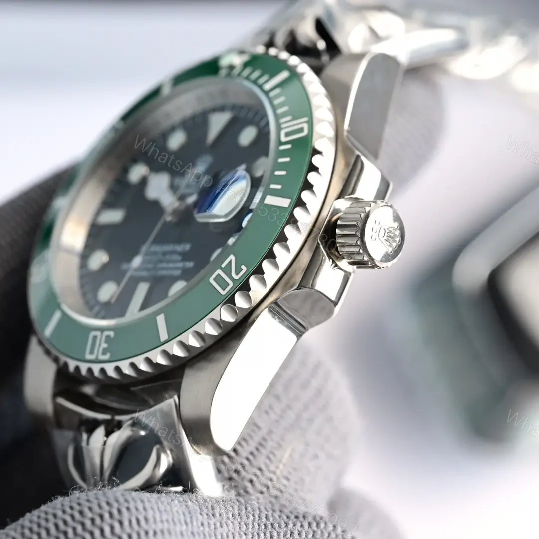 View 6 of Exclusive hulk submariner replica 40MM Croheart Bracelet Edition RG-HULK-SUB-40MM-CROHEART-GRN