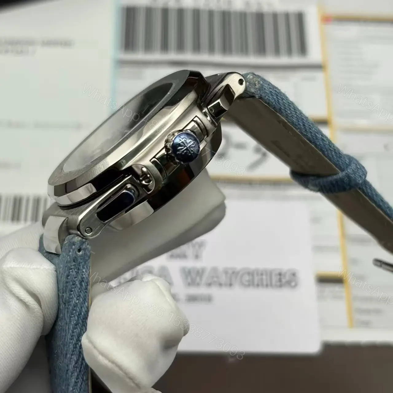 View 6 of Super Clone Replica Denim Patek Philippe Nautilus 5980/60G – 2024