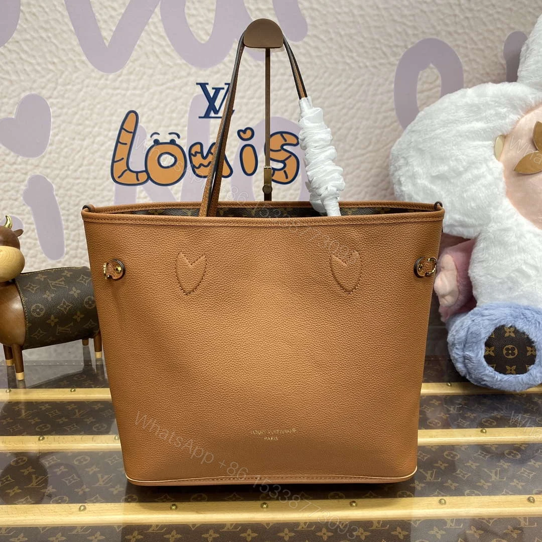 View 6 of LV M12061 Louis Vuitton Reversible Neverfull Inside Out MM Handbag Brown