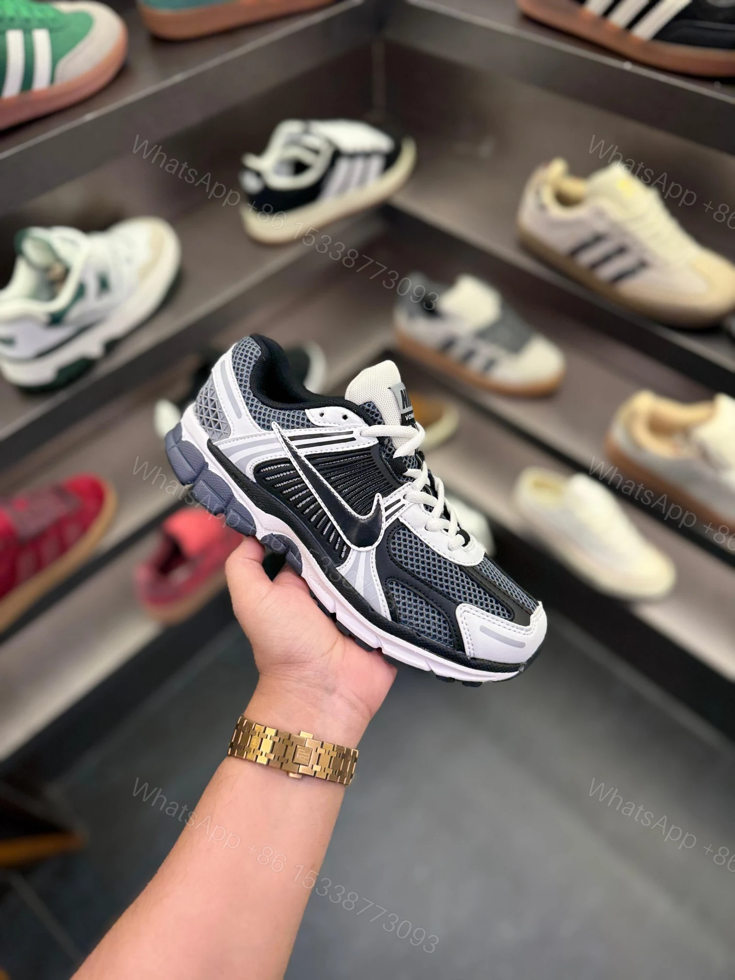 View 2 of First Copy Nike Zoom Vomero | Summit Black Dark Grey