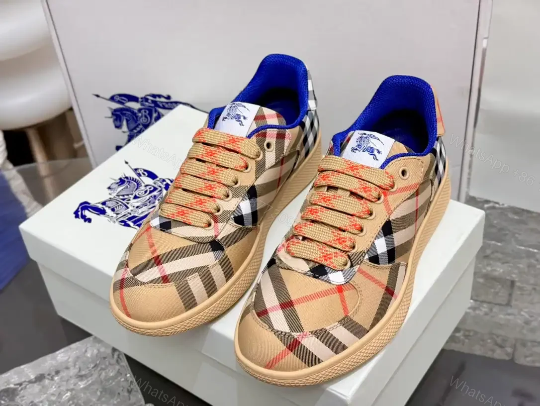 View 8 of BURBERRY TERRACE CHECK SNEAKERS – BBR093