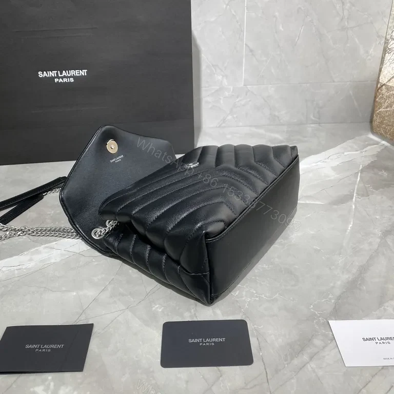 View 5 of Chic Black Quilted Leather Shoulder Bag - Versatile Saint Laurent