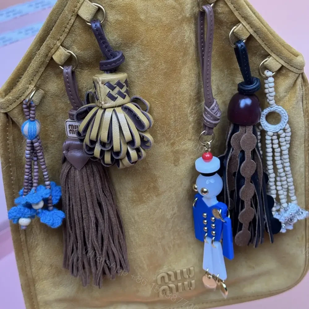 View 5 of 高仿miumiu*5BA295絨面革手提包棕色免檢版
