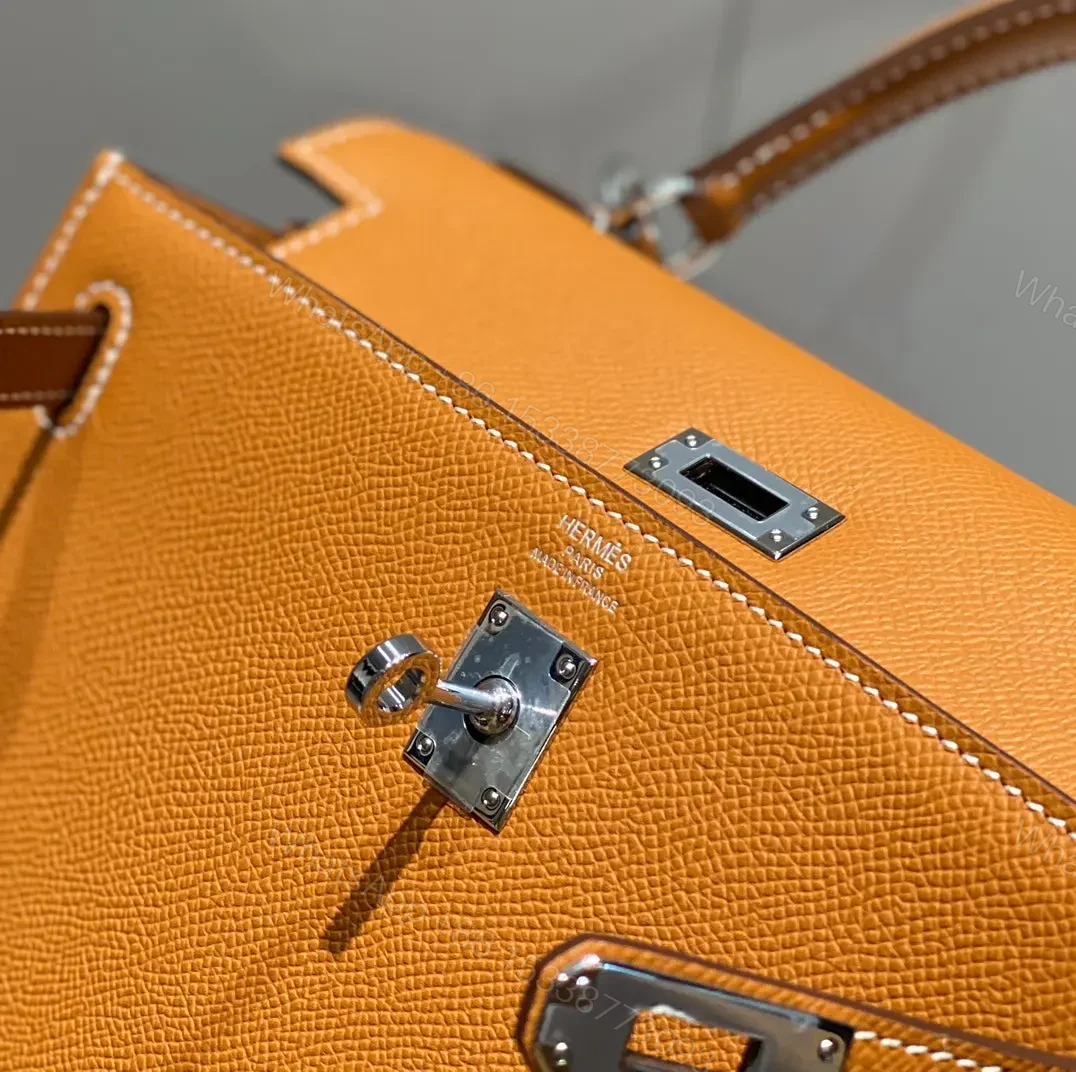 View 6 of HN 25CM IN GOLD EPSOM SILVER HARDWARE