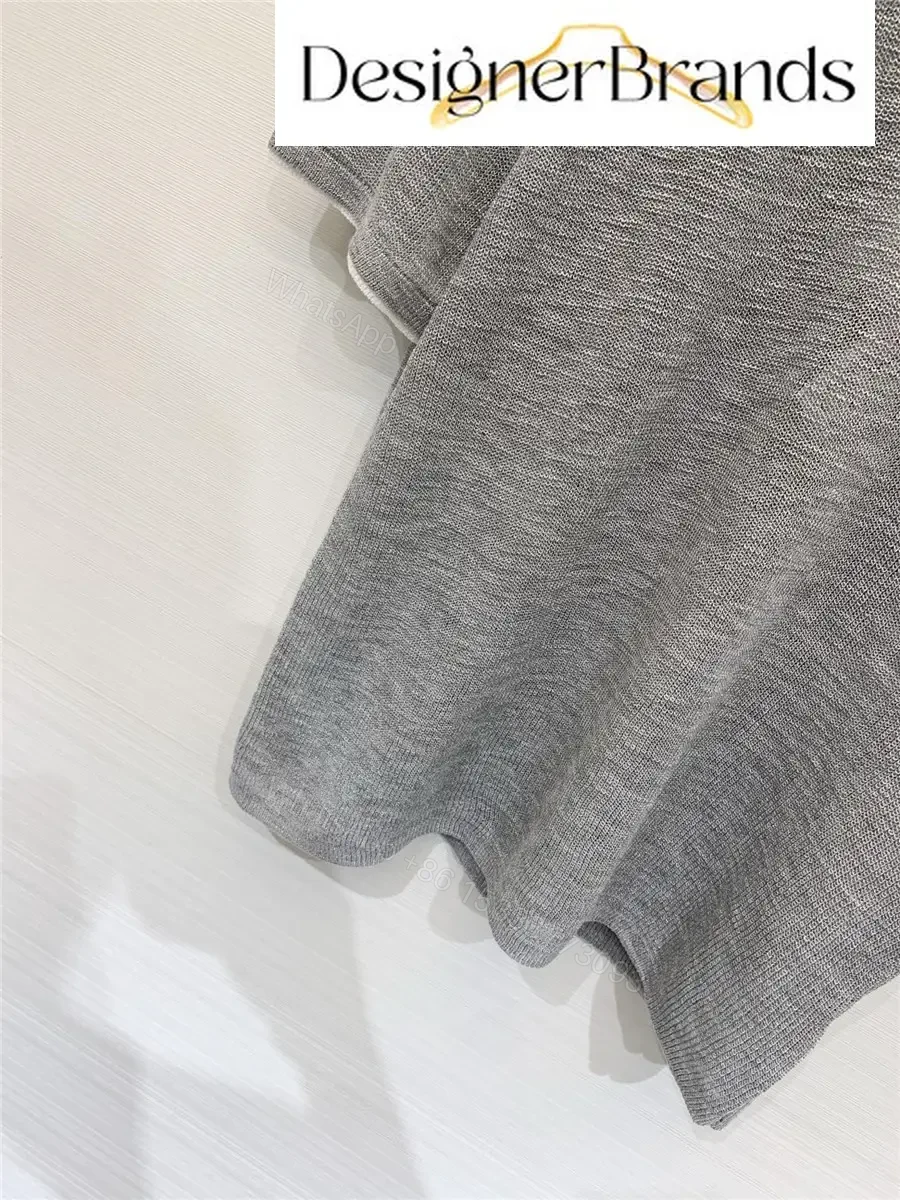 View 4 of Loewe Grey Knitted Short-Sleeve T-Shirt