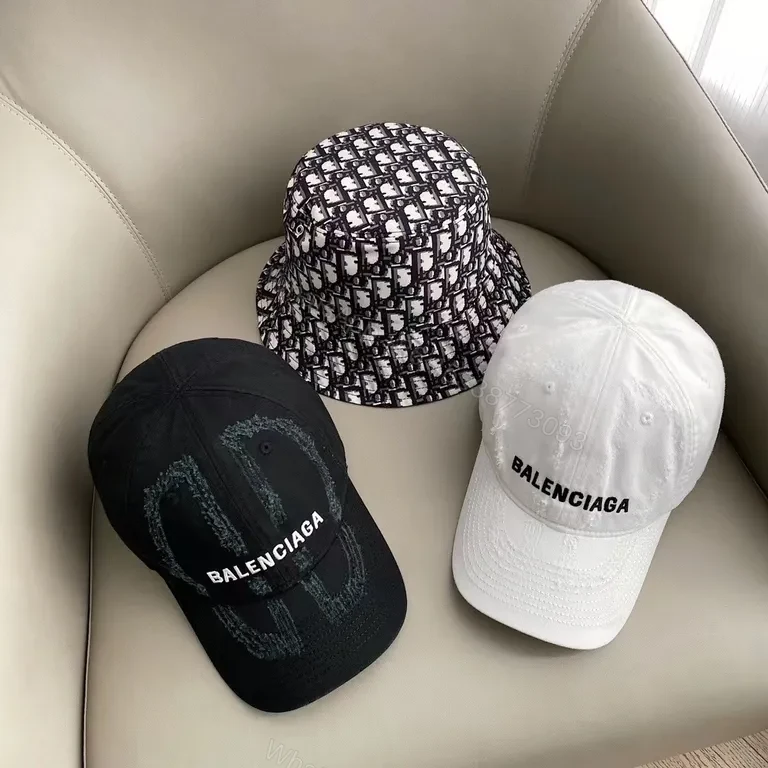 View 4 of Balenciaga Logo Tee & Cap Set: Premium Luxury Casual Duo