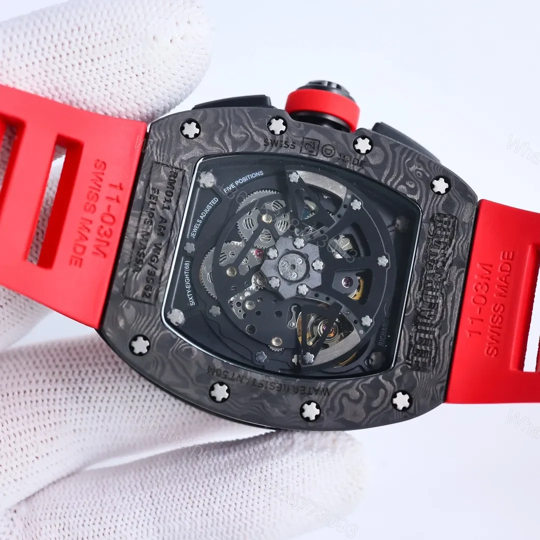 View 7 of BBR Factory Richard Mille RM011 Red Flyback Watch