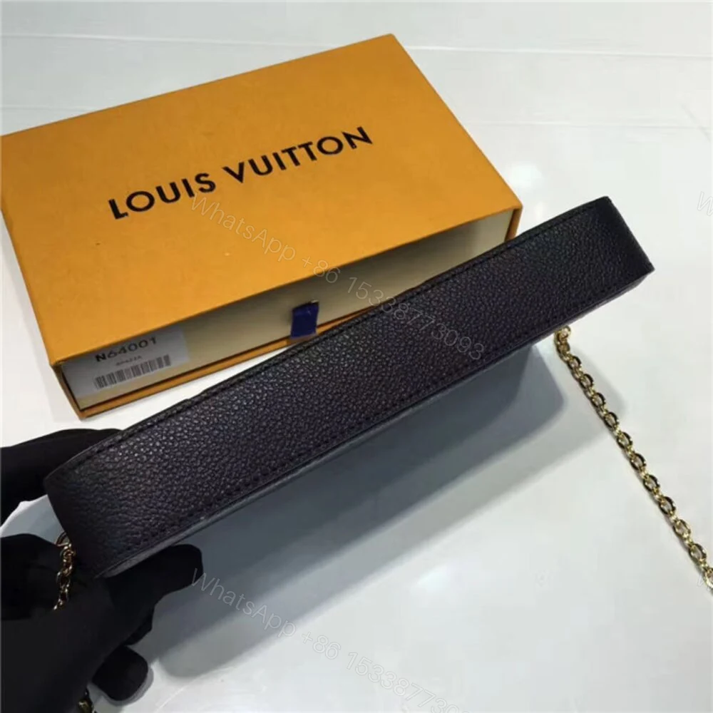 View 3 of Louis Vuitton Félicie Pochette Monogram Empreinte Black 21Cm M82477