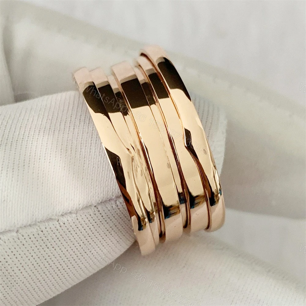 Bvlgari B zero1 Four-Band Ring 18K Rose Gold 348760 — view 1