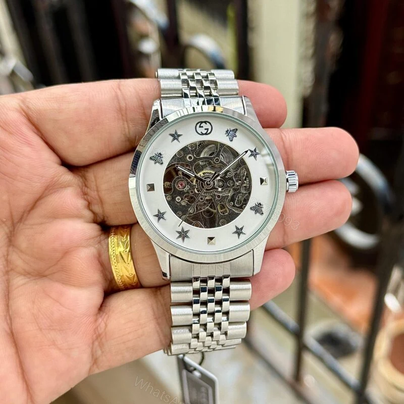 Gucci G Timeless YA126357 Skeleton Dial 40mm Automatic — view 1