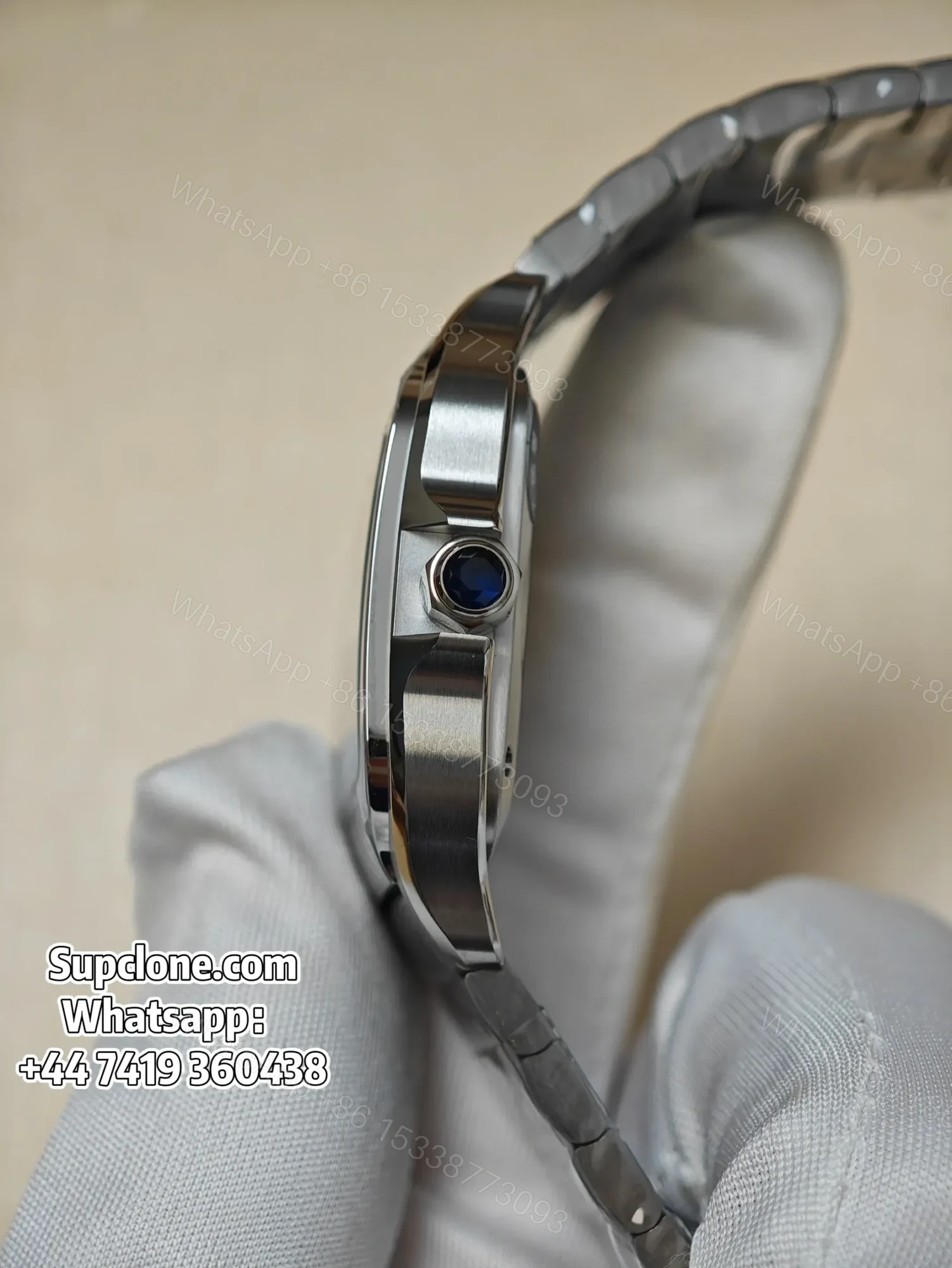 View 6 of Cartier Santos WSSA0029 35.1mm Super Clone White Dial Watch