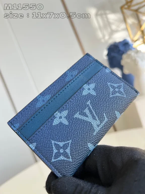 View 3 of Iconic Patterned Cardholder â€” Nylon-Leather, Slim Luxury