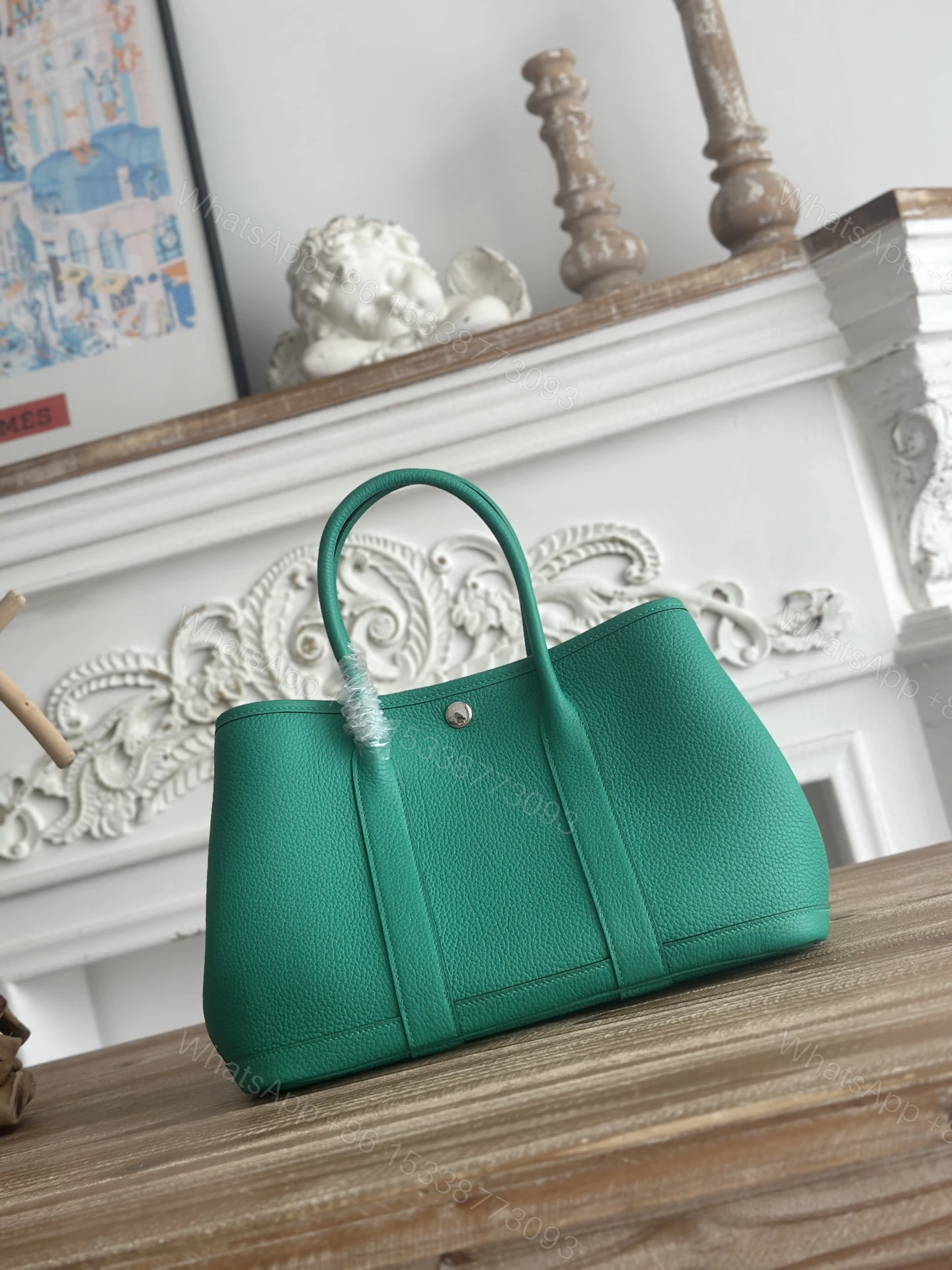 Hermès 高仿 女款 Garden Party 托特包 綠色全皮革設計 百搭通勤款 — view 1