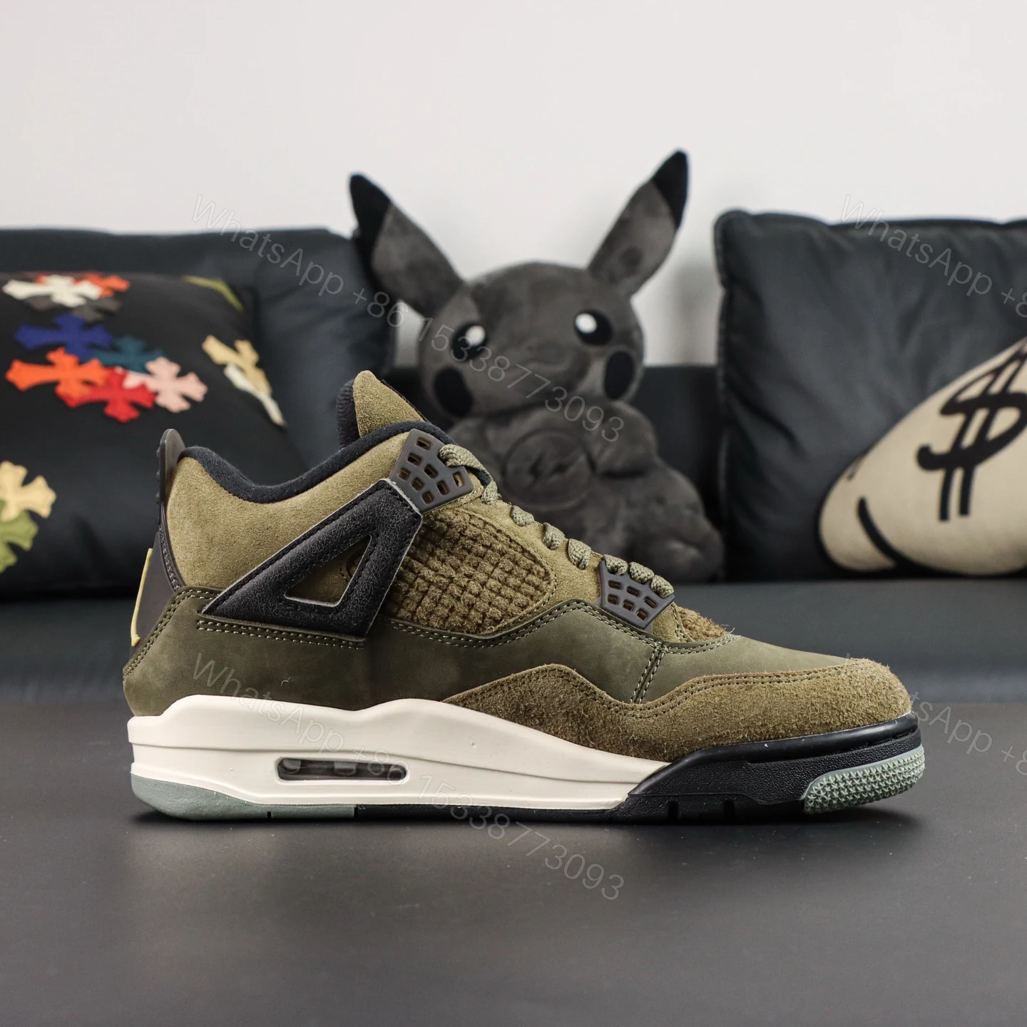 View 2 of Air Jordan 4 Retro SE Craft Medium Olive Reps
