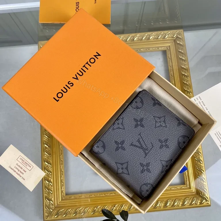 View 2 of Monogram Eclipse: Compact Wallet â€” Luxury, Minimalist, Bi-Fold