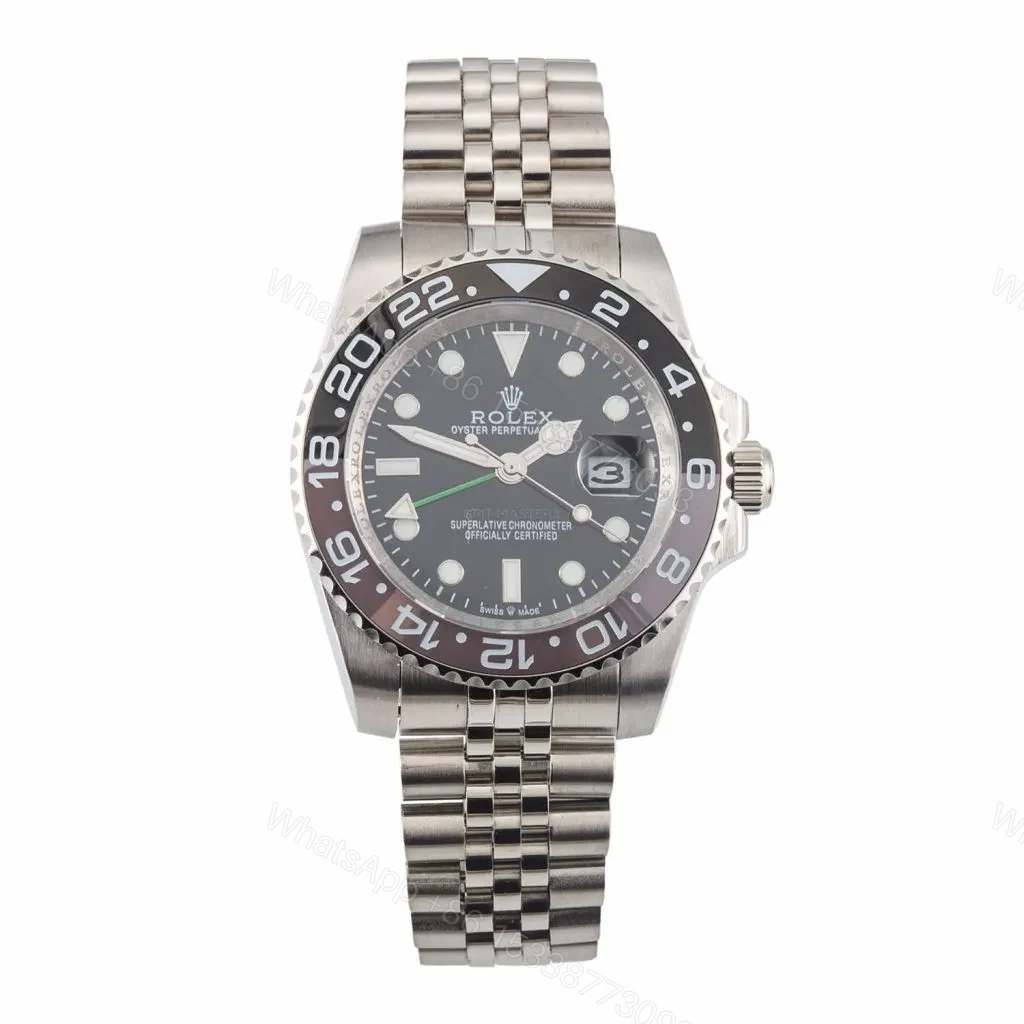 Replica Rolex GMT-Master II 126710GRNR “Bruce Wayne” Jubilee — view 1
