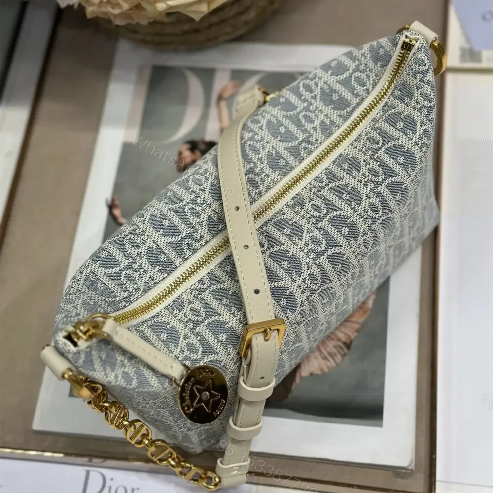 View 5 of 高仿Dior*StarHobo系列S320M925鏈條手袋灰色免檢版