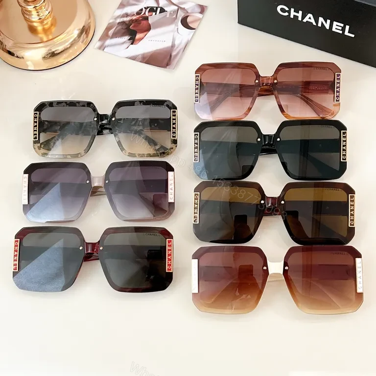 View 5 of Bold Chanel-Inspired Sunglasses: Tortoiseshell, Oversized Square