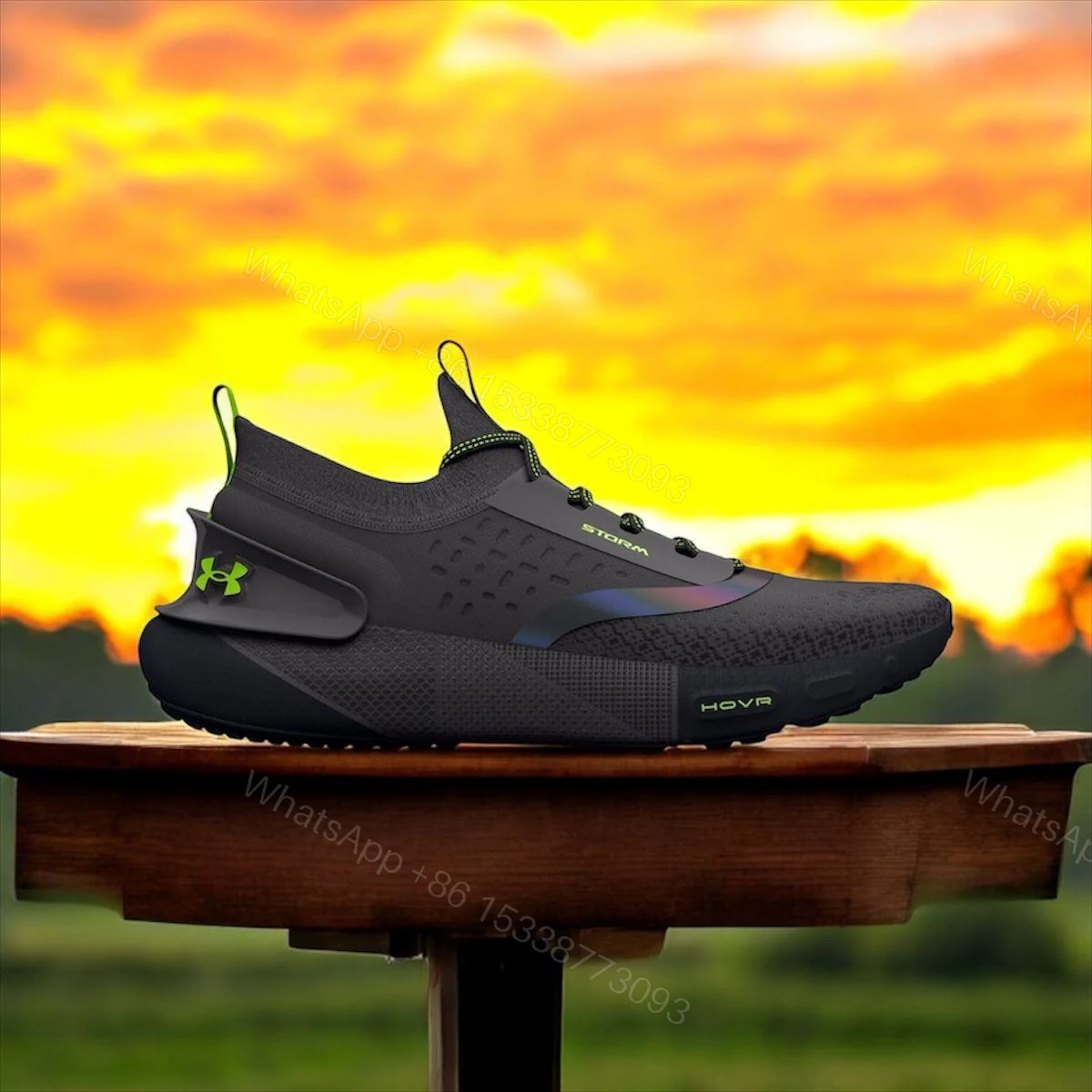 View 2 of PHANTOM HOVR 2023 BLACK UNDER ARMOUR SHOE FOR MEN