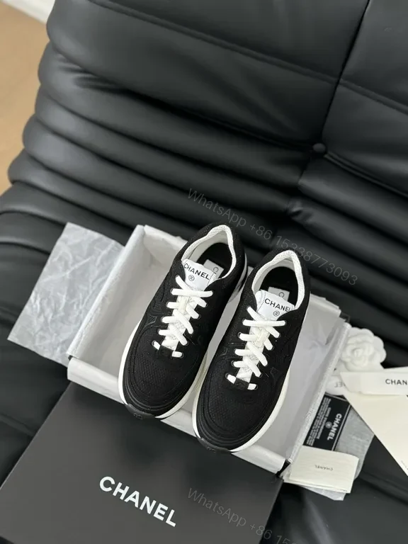 Chanel-Inspired Comfort High-Tops: Luxe Minimal Sneakers — view 1