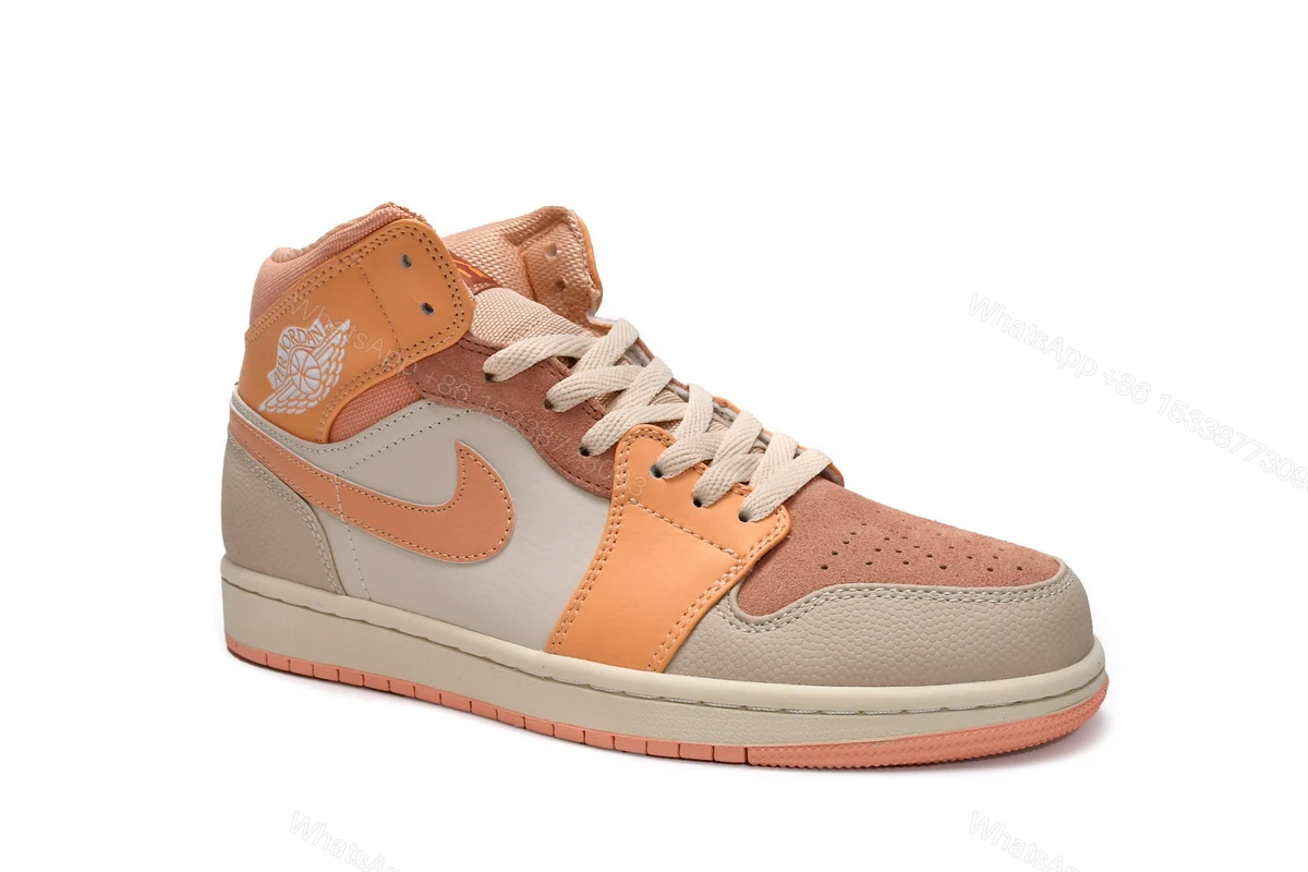 View 2 of Air Jordan 1 Mid Atomic Orange(W) DH4270-800