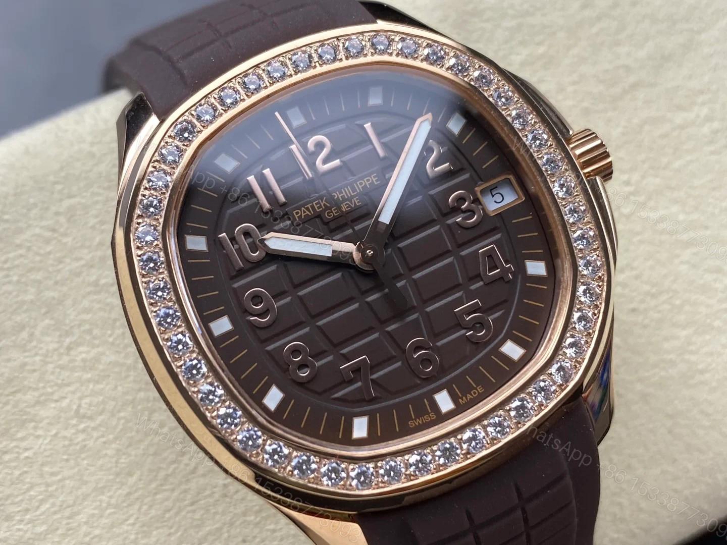 View 2 of Patek Philippe Aquanaut Luce Self-Winding Rose Gold Taupe 5268/200R-010 38MM