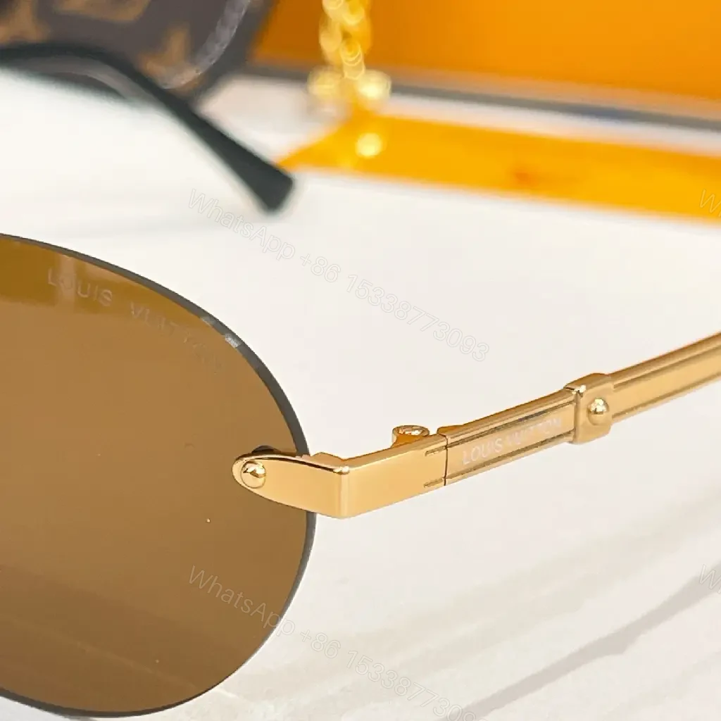 View 6 of Gradient Luxe Sunglasses Set: UV Lens, Monogram Case, Pouch
