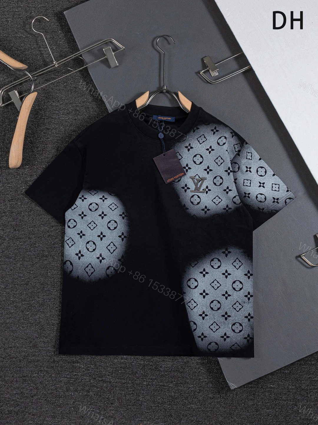 LV A貨短袖T恤男士拼接Monogram設計潮流百搭款 — view 1