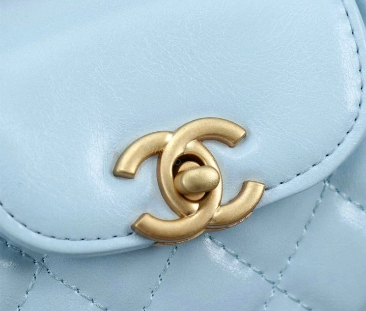 View 4 of Chanel Mini Kelly Shopping Tote Bag YB4ZN12 – Blue