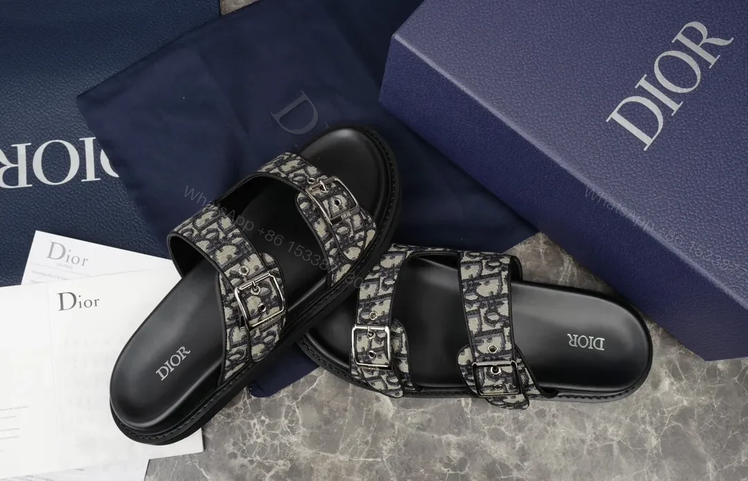 View 3 of Monochrome Pattern Sandals with Luxe Comfort