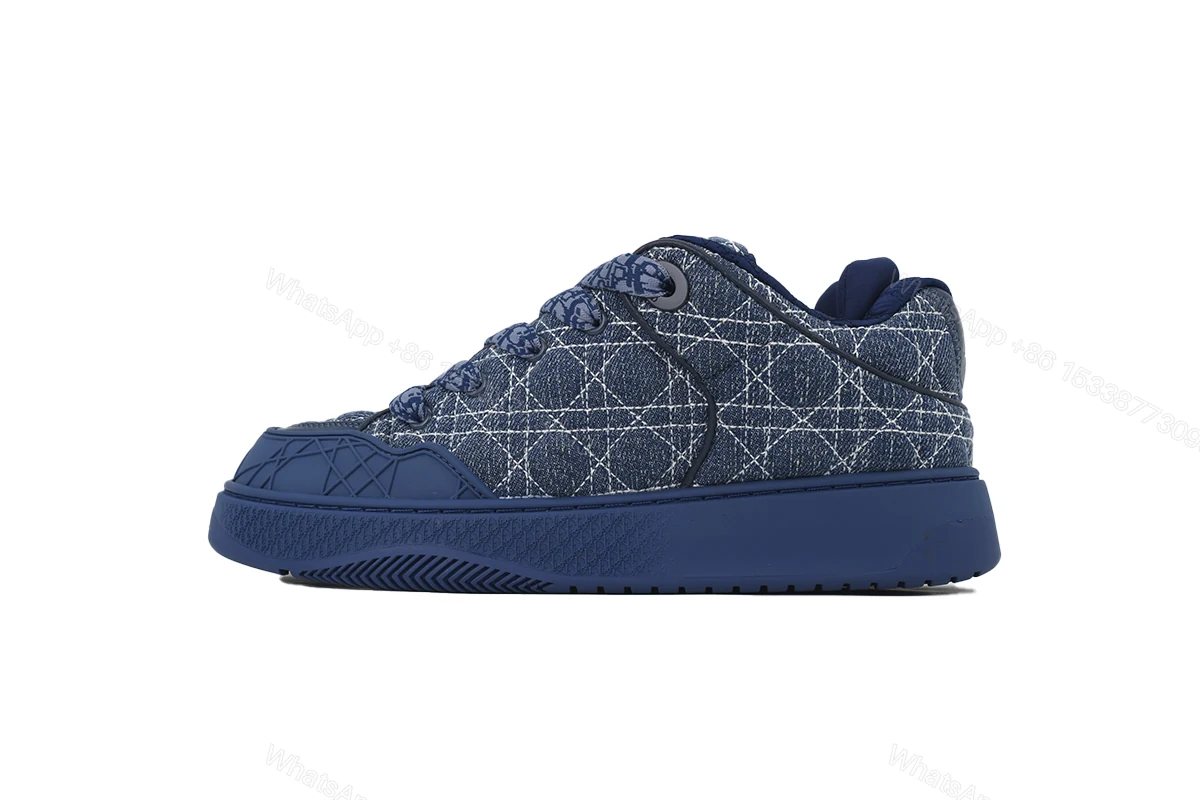 View 14 of Dior B9S Skater ERL Kumo Cannage Satin 'Blue Blue'
