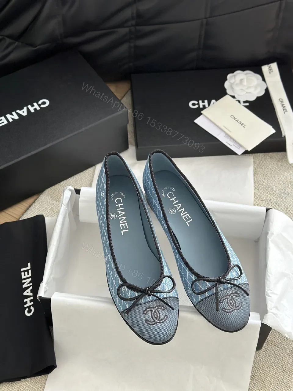 View 8 of Denim Ballet Flats: Subtle Spark, All-Day Grace - Flat Shoes