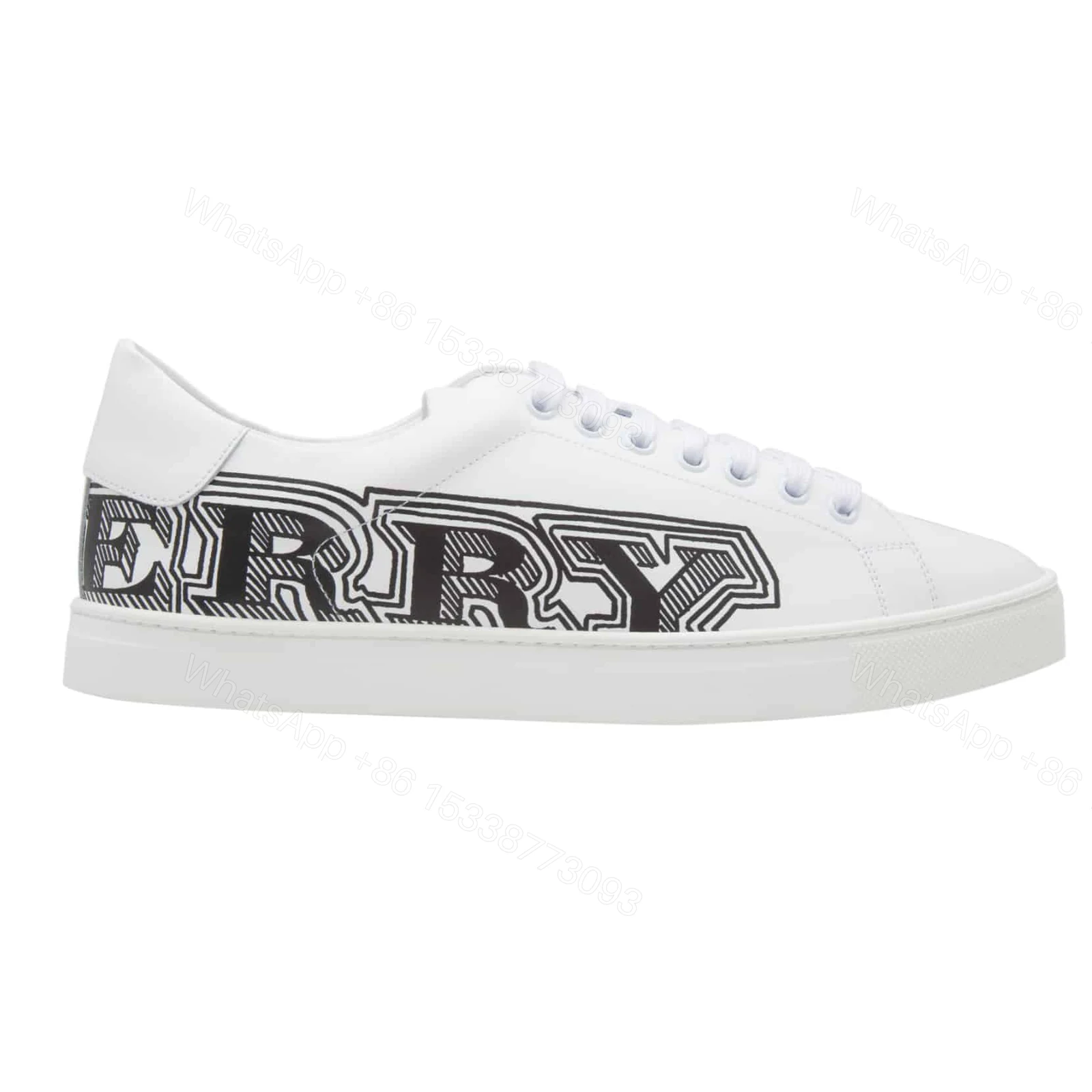 BURBERRY LEATHER SNEAKERS – BBR8 — view 1
