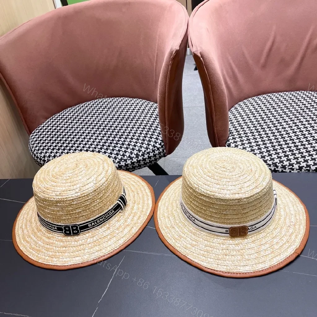 View 10 of Straw Panama Hat with Signature Black Band – Luxury Shield