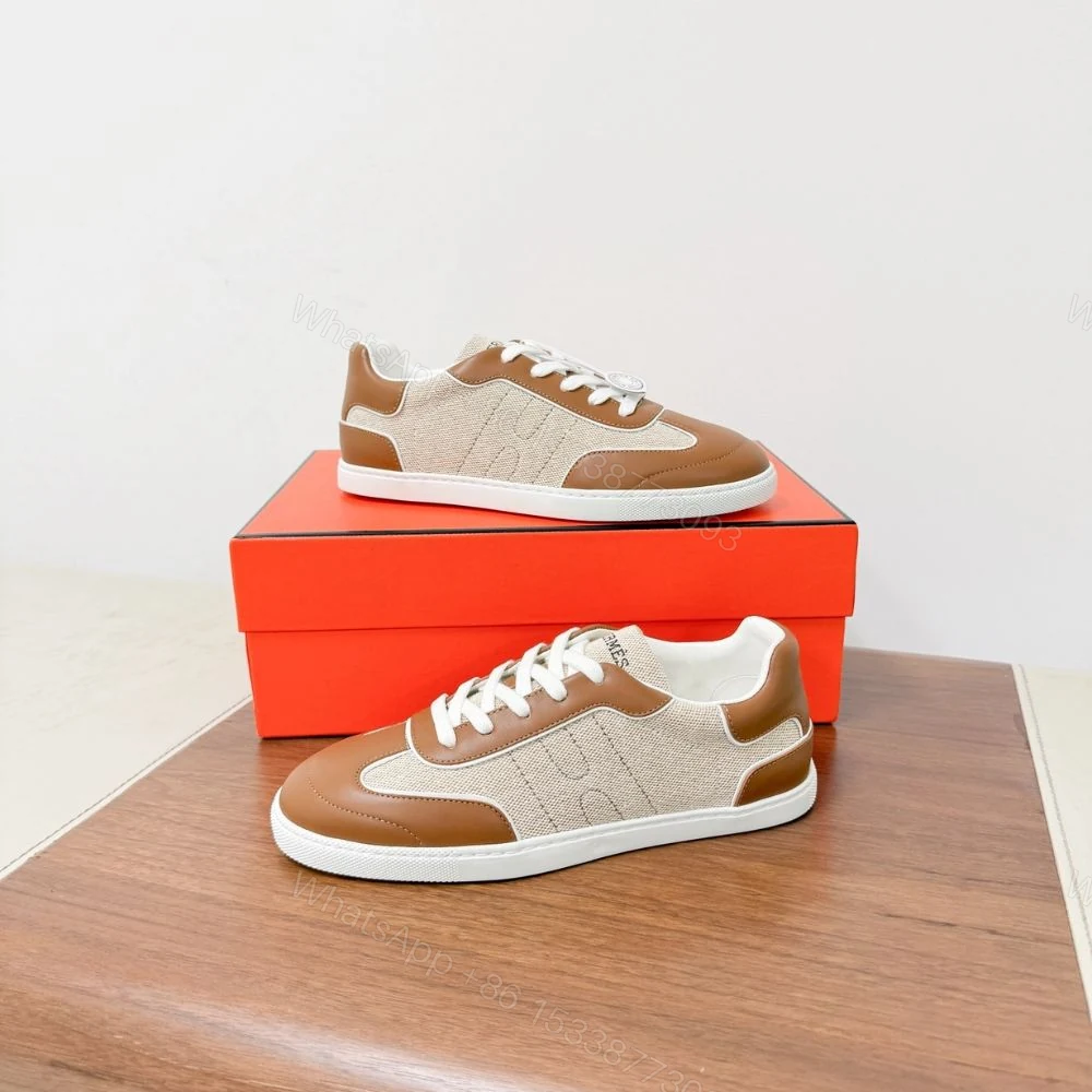 View 5 of Hermes Match Sneaker Multicolore Noisette