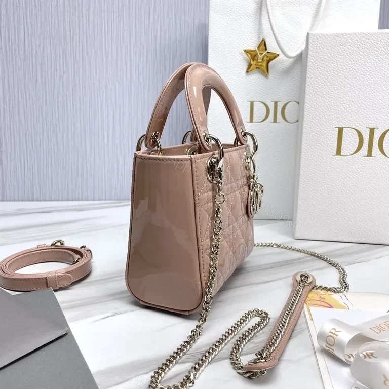 View 3 of Chic Quilted Mini Bag: Leather, Structured, Dior Charms