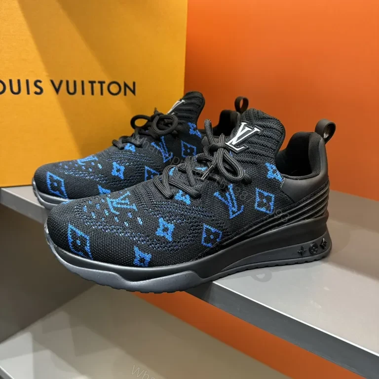 View 9 of Louis Vuitton Knit Runner: Blue Monogram, All-Day Comfort