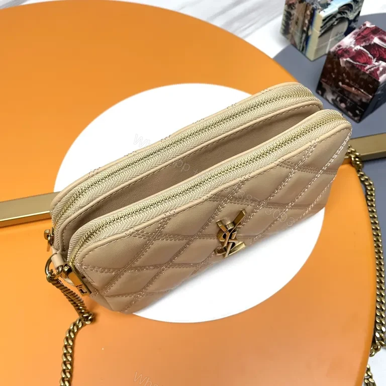 View 2 of Chic Quilted Chain Bag â€“ Nude Leather, Luxury Everyday