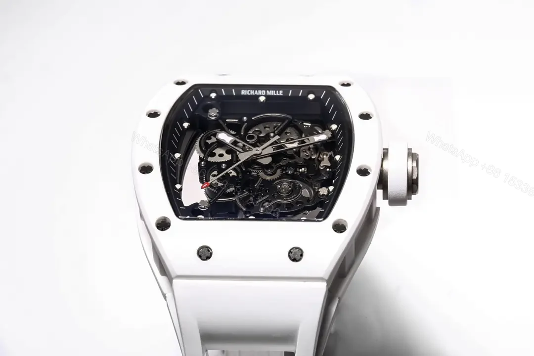 View 6 of JB Factory BBR Richard Mille RM055 White Ceramic Watch