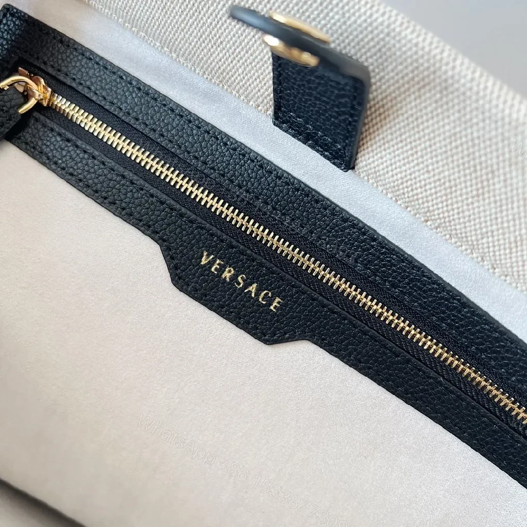 View 5 of Textured Canvas Tote: Bold, Structured Everyday Luxury