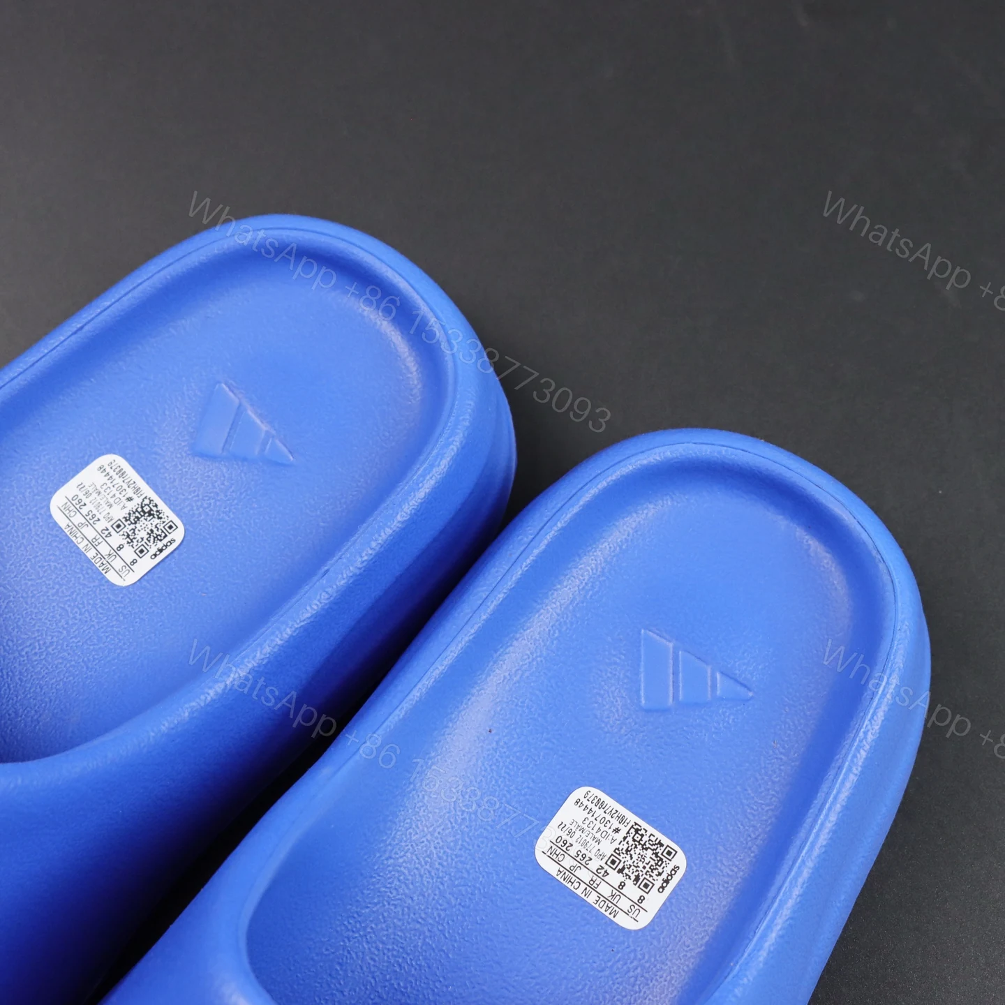 View 4 of UA Yeezy Slide “Azure” Blue Reps