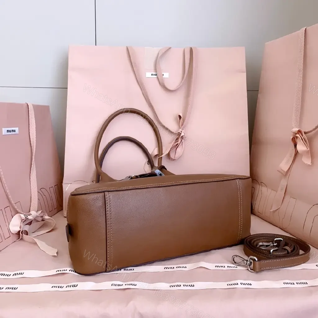 View 9 of Caramel Leather Satchel: Structured, Minimal Branding, All‐Day Essential