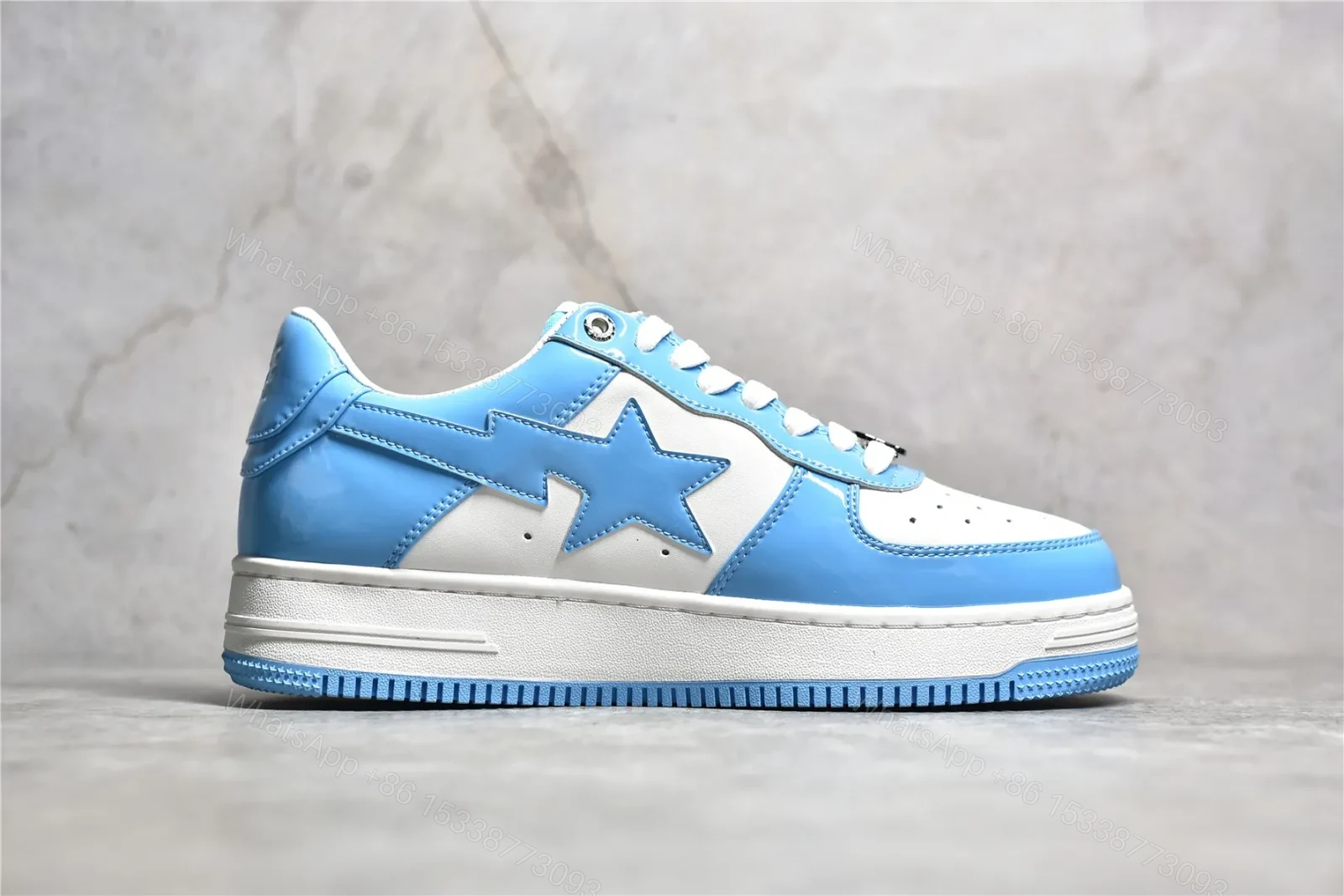 View 2 of Bapesta Blue White Reps