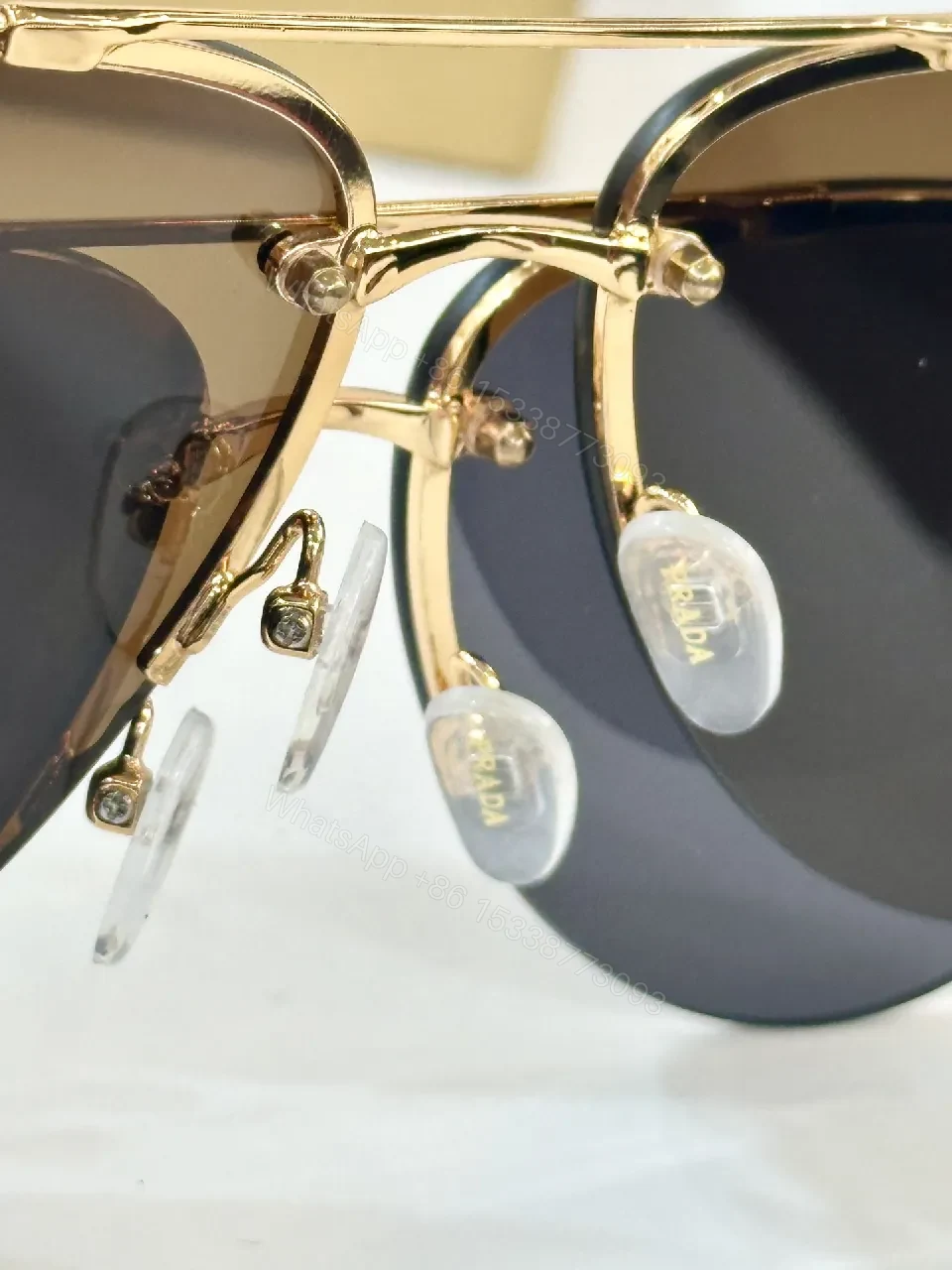 View 7 of Gradient Aviators: Luxe Gradient Lens Sunglasses, Metal/Acetate, Aviator, Signature Details