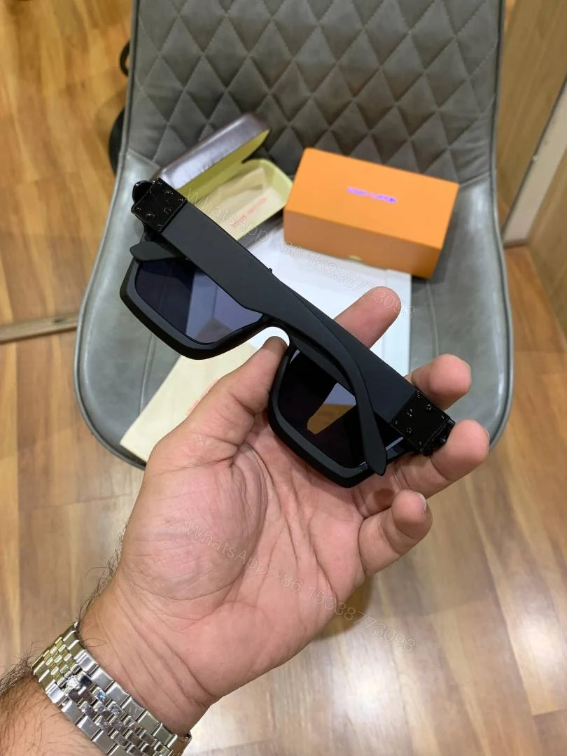 View 3 of First Copy Louis Vuitton Black Wayfarer Frame Men’s Sunglasses